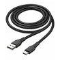 Дата кабель USB 2.0 AM to USB-C 2.0m 3A textured PVC black ColorWay (CW-CBUC095-BK) - зменшене зображення 1