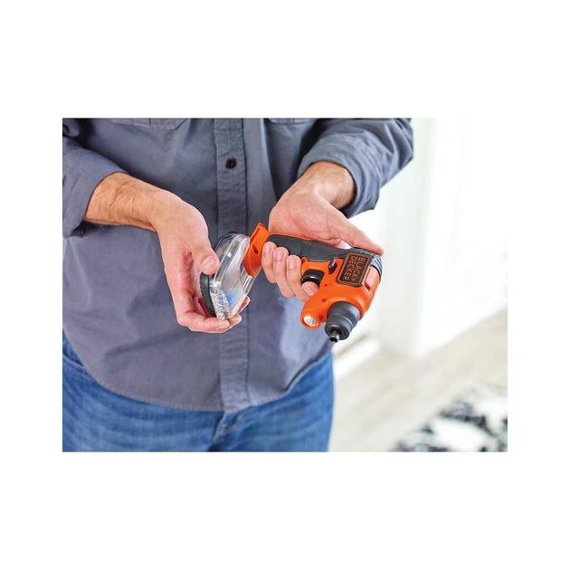 Викрутка акумуляторна Black&Decker 3.6 Li-Ion, 180 об/хв, реверс, підсвічування, 0.4 кг (BDCSFS30C) - picture 7