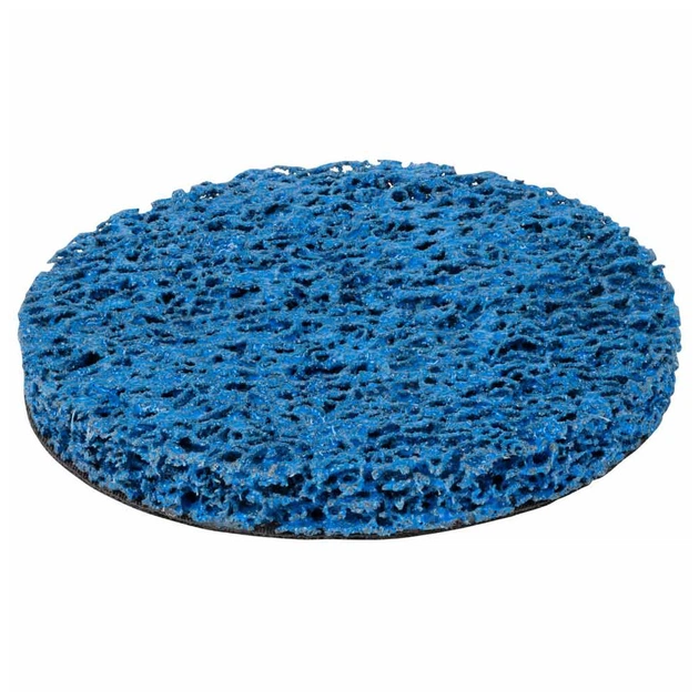 Круг зачистний Sigma з нетканого абразиву (корал) 125мм на липучці синій середня жорсткість (9176211) - picture 3