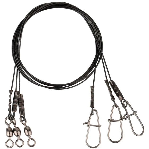 Повідець Savage Gear Black7 Trace 20cm 0.35mm 7kg (3 шт/уп.) (1854.12.89) - picture 1