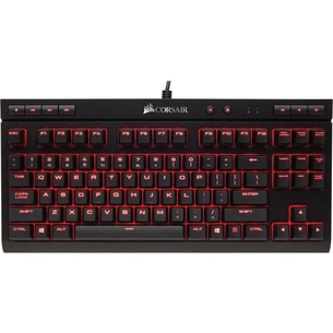 Клавіатура Corsair K63 Cherry MX Red UA USB Black (CH-9115020-RU) зображення 1