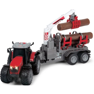 Спецтехніка Dickie Toys Трактор Месі Фергюсон 8737 з причепом для дерев (3737003) зображення 1