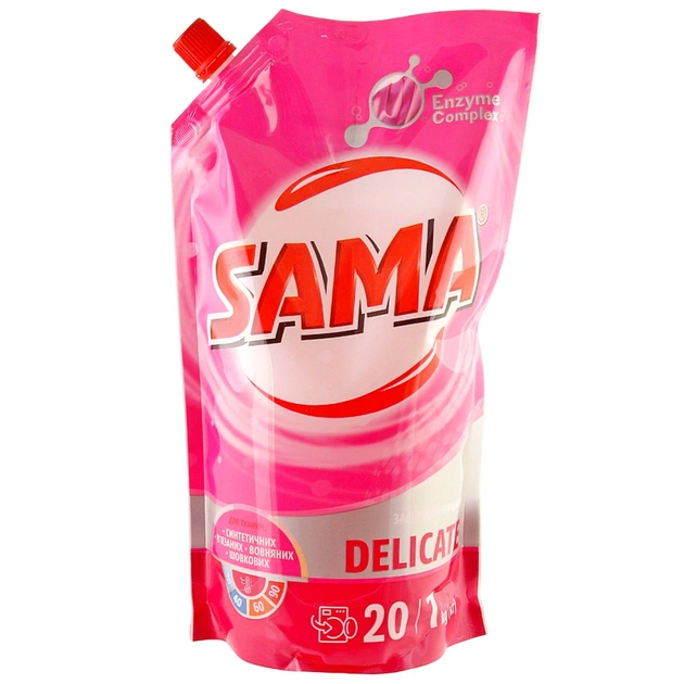 Гель для прання Sama Delicate 1 кг (4820270630860) - зображення 1