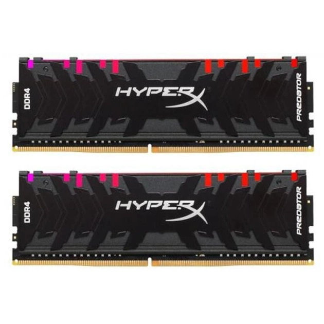 Модуль пам'яті для комп'ютера DDR4 64GB (2x32GB) 3200 MHz HyperX Predator RGB Kingston Fury (ex.HyperX) (HX432C16PB3AK2/64) - зображення 1