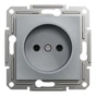 Розетка Schneider Electric ASFORA без заземлення сталь (EPH3000162) - уменьшенное изображение 1