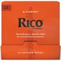 Тростина для кларнета D'Addario Rico - Bb Clarinet #2.5 - 25 Box (RCA0125-B25) - зменшене зображення 1