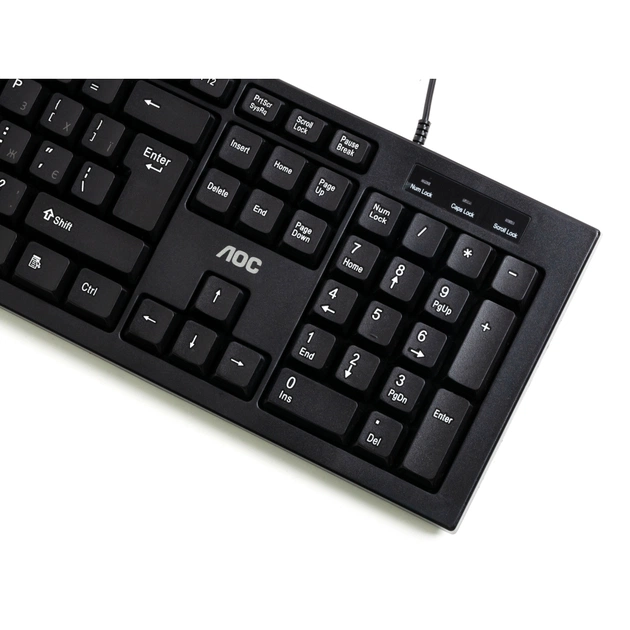 Комплект AOC KM160B USB UA Black (KM160B/97) - изображение 6