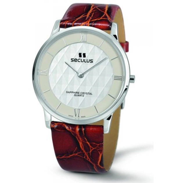 Наручний годинник Seculus 4455.1.106 white, honey - зображення 1