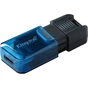 USB флеш накопичувач Kingston 64GB DataTraveler 80 M USB-C 3.2 Blue/Black (DT80M/64GB) - зменшене зображення 2