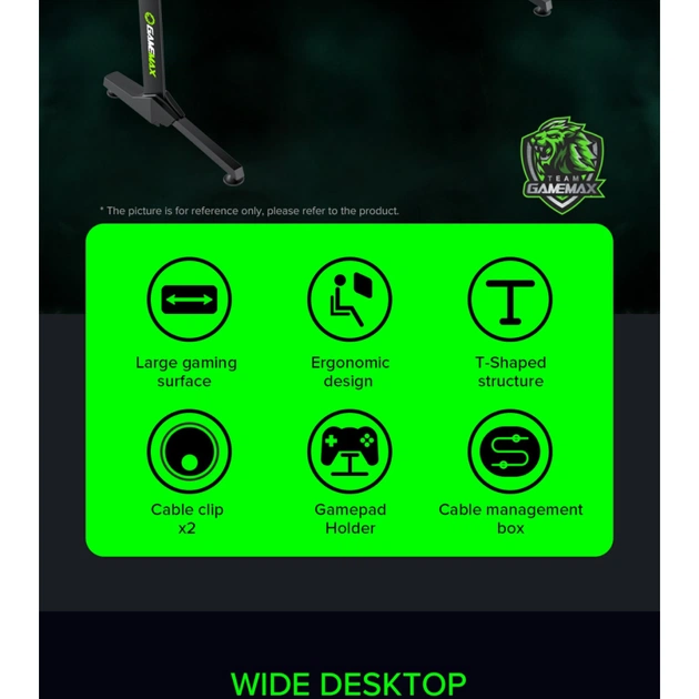 Комп'ютерний стіл Gamemax D140 Carbon - picture 10