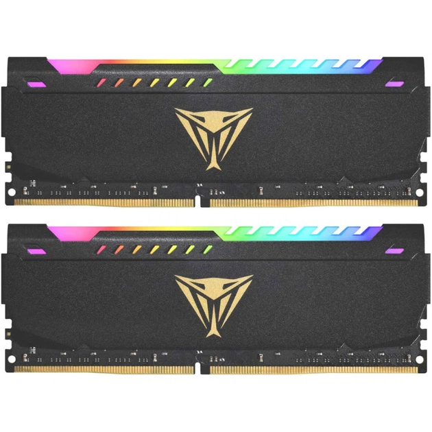 Модуль памяти для компьютера DDR4 64GB (2x32GB) 3200 MHz Viper Steel RGB Patriot (PVSR464G320C8K) - изображение 1