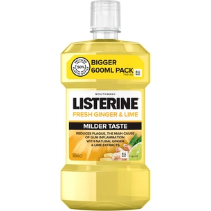 Ополіскувач для порожнини рота Listerine Свіжість імбиру та лайму 600 мл (3574661562087) зображення 1
