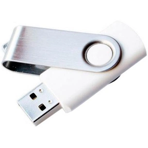 USB флеш накопичувач Goodram 8GB Twister White USB 2.0 (PD8GH2GRTSWR9) зображення 1