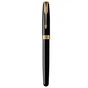 Ручка пір'яна Parker SONNET 17 Black Lacquer GT  FP F (86 015) - зменшене зображення 2