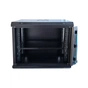 Шафа настінна GEAR 9U 19'' 600x600x450 мм, + полка 19", black (GWMSN-9U-600-600) - зменшене зображення 3