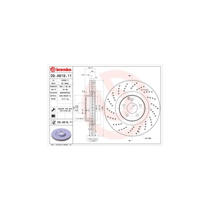 Гальмівний диск Brembo 09.A819.11 зображення 1