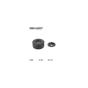 Ролик натягувача ременя SKF VKM 62027 зображення 1