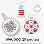Адресник для тварин WAUDOG Smart ID з QR паспортом "Вишиванка", коло 25 мм (225-4033) - уменьшенное изображение 5