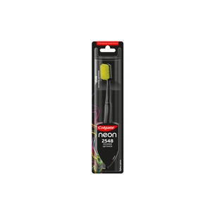 Зубна щітка Colgate Neon 2548 кінчиків щетинок середньої жорсткості Чорна (2172000000023) зображення 1