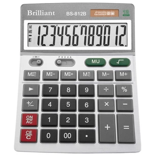 Калькулятор Brilliant BS-812 (S/B) зображення 1