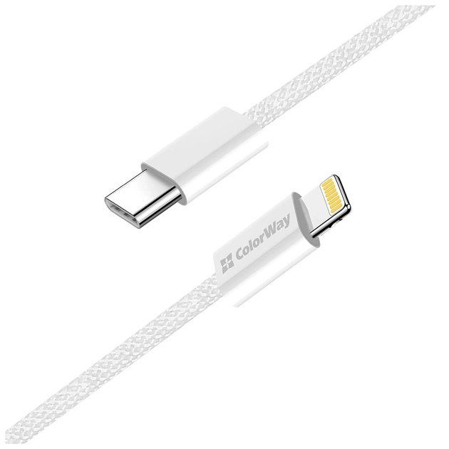 Дата кабель USB-C to Lightning 1.0m 27W grey ColorWay (CW-CBPDCL061-GR) - picture 5