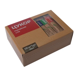 Цукор Саркара продукт порційний 100х5 г 500 г (стік) (16003) зображення 1