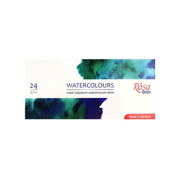 Акварельні фарби Rosa Studio 24 кольори х 2.5 мл (4823098518037) - picture 2