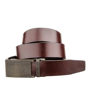 Ремінь Vintage З автоматичною латунною пряжкою Коричневий (20214) зображення 1