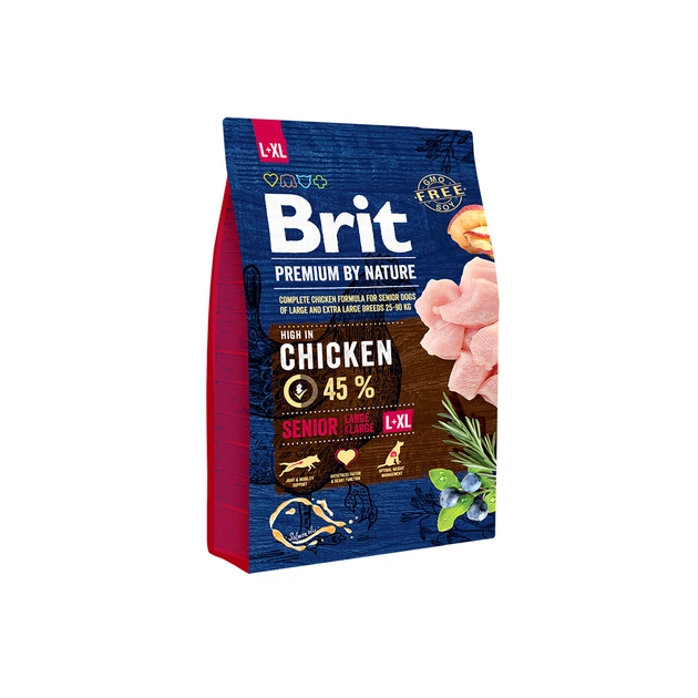 Сухий корм для собак Brit Premium Dog Senior L+XL 3 кг (8595602526475) - изображение 1