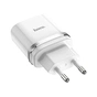 Зарядний пристрій HOCO C12Q Smart USB QC3.0 + cable USB to USB-C 18W White (6931474716309) - зменшене зображення 2