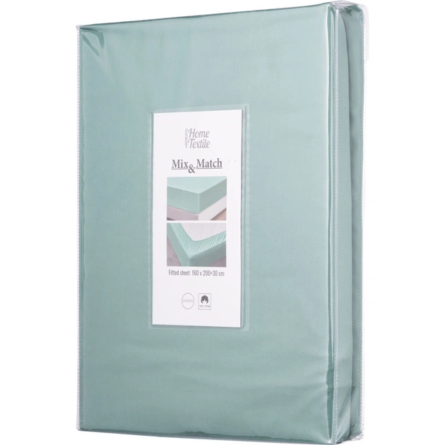 Простирадло Ardesto на резинці Mix&Match сатин 160х200+30 см шавлія (ART1620FSG) - picture 5