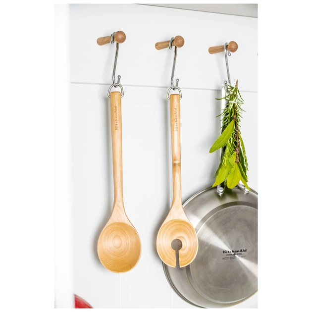 Ложка кухарська KitchenAid Coreline Набір для салату, 2 шт, 30 см, береза (KQR713OHE) - picture 7