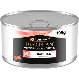 Вологий корм для кішок Purina Pro Plan Veterinary Diets DM ST/OX Diabetes Management Регулювання надходження глюкози 195 г (8445290105233) зображення 1