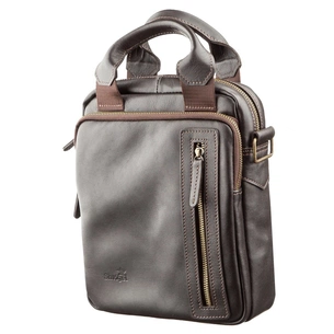 Сумка Shvigel У гладкій шкірі Коричнева (11183) зображення 1