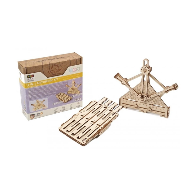 Конструктор Ugears STEM-модель 2-в-1 Арифметичний набір (6337283) - изображение 12