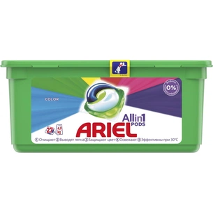 Капсули для прання Ariel Pods Все-в-1 Color 27 шт. (8001090456151) зображення 1
