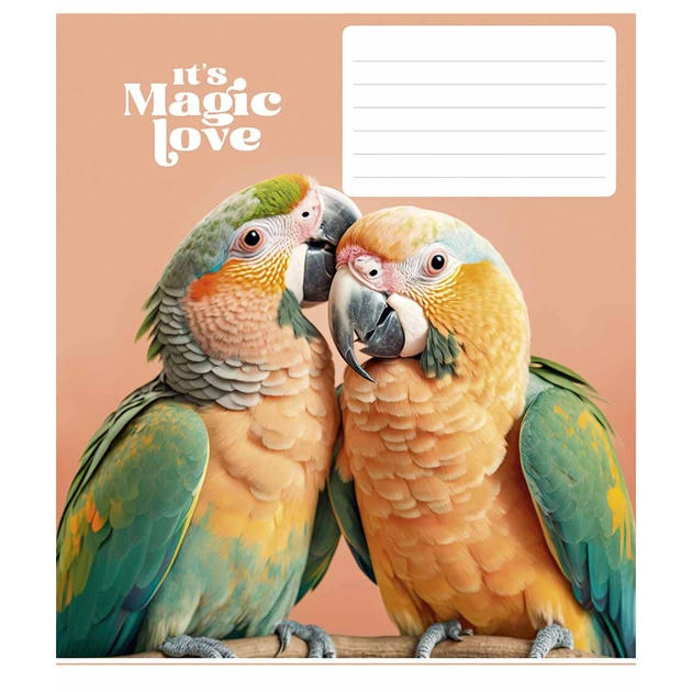 Тетрадь Школярик It's a magic love 12 листов линия (012-3300L) - изображение 1