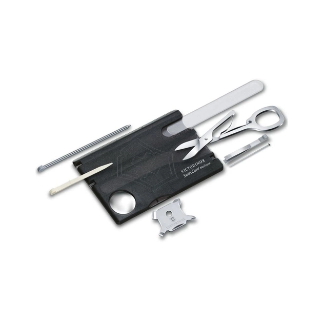 Мультитул Victorinox SwissCard NailCare Transparent Black (0.7240.T3) - зображення 1