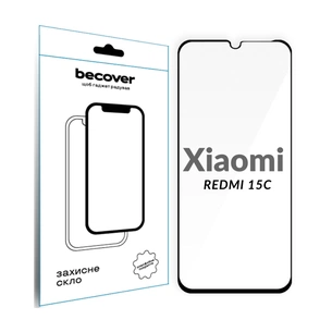 Скло захисне BeCover Xiaomi Redmi 15C 4G/5G Black (713907) зображення 1