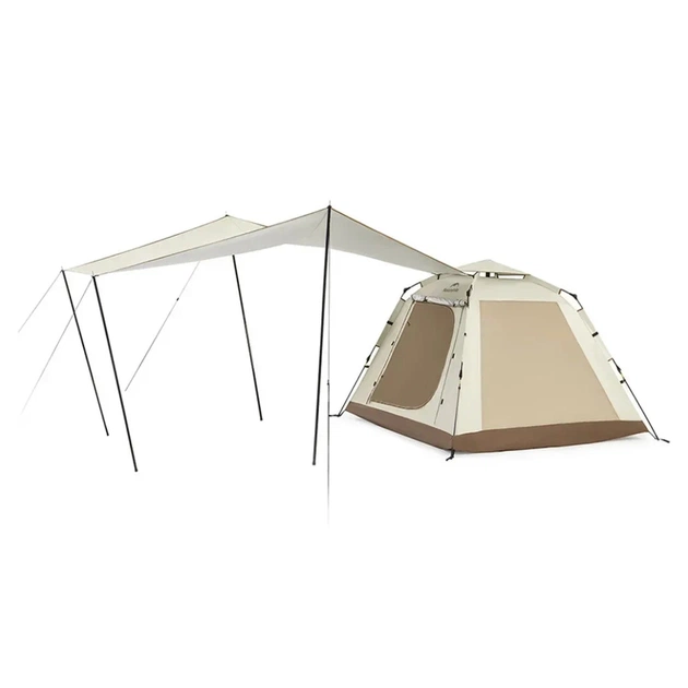 Намет Naturehike тримісний автоматичний із тентом Ango Picnic CNK2450WS021, коричневий (6976023922817) - изображение 1