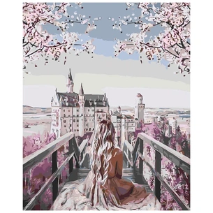 Картина по номерам Strateg Мрійлива дівчина 40х50 см (SY6143) зображення 1