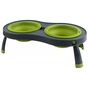 Посуд для собак Dexas Миска подвійна на складній підставці-велика 600 мл зелена (0084297306908) - уменьшенное изображение 1