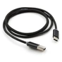 Дата кабель USB 2.0 AM to USB-C 1.0m LED black Vinga (VCPDCTCLED1BK) - зменшене зображення 2