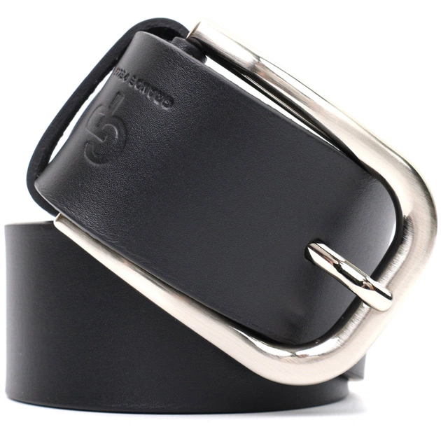 Ремінь Grande Pelle Шкіряний під джинси Чорний (11682) - зображення 7