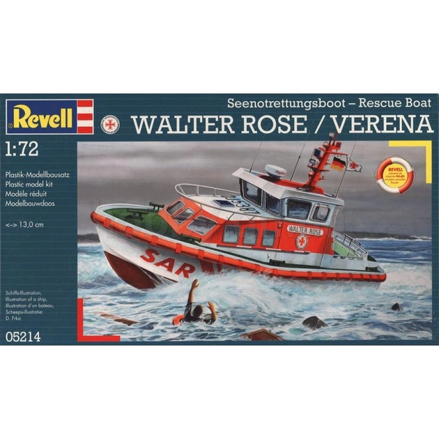 Збірна модель Revell Рятувальний катер Walter Rose/Verena 1:72 (5214) - зображення 1