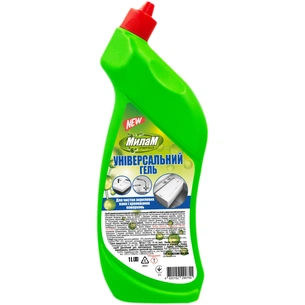 Рідина для чищення ванн Мілам Chemical Універсальний гель для чищення акрилових ванн та хромованих поверхонь 1 л (4820152290755) зображення 1