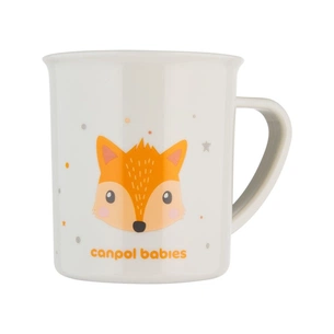 Набір дитячого посуду Canpol babies CUTE ANIMALS кружка пластикова, помаранчева (4/413_ora) зображення 1