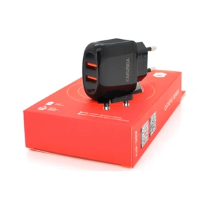 Зарядний пристрій KAKUSIGA 2xUSB 12W black (KSC-674-QISHENG-B) зображення 1