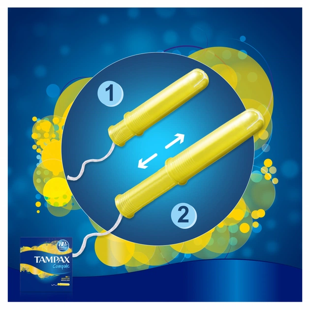 Тампони Tampax Compak Regular с апликатором 16 шт (4015400219507) - picture 8