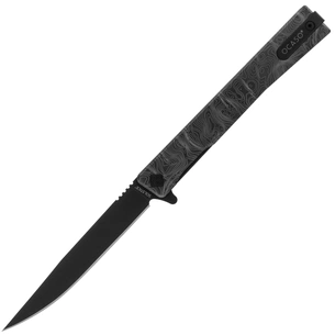 Ніж Ocaso Solstice, Engraved titanium Topo Pattern, Black (10ETB) зображення 1